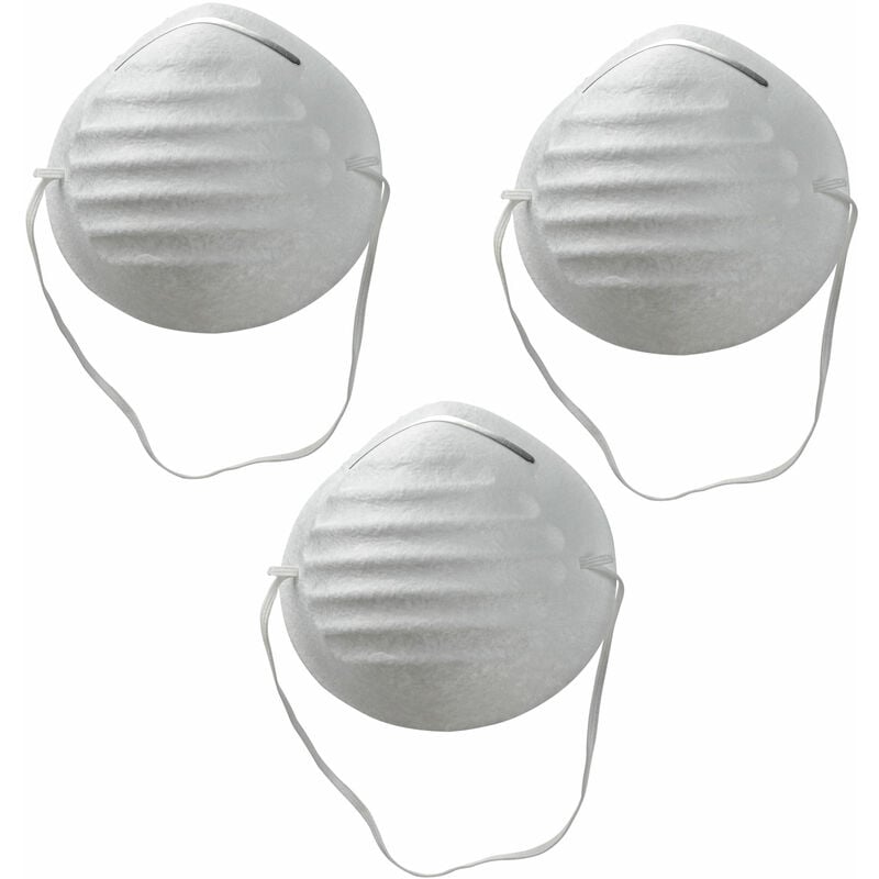 KesTek Mundschutzmaske Staubmaske Schutzmaske 3er Set PET Maske mit Nasenklammer