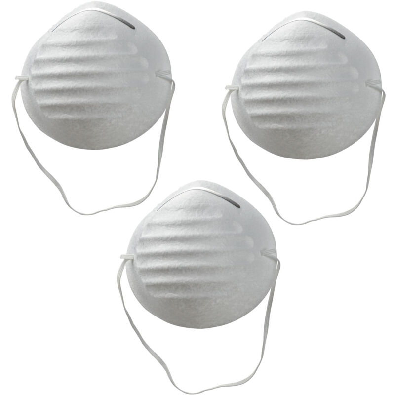 KesTek Mundschutzmaske Staubmaske Schutzmaske 3er Set PET Maske mit Nasenklammer