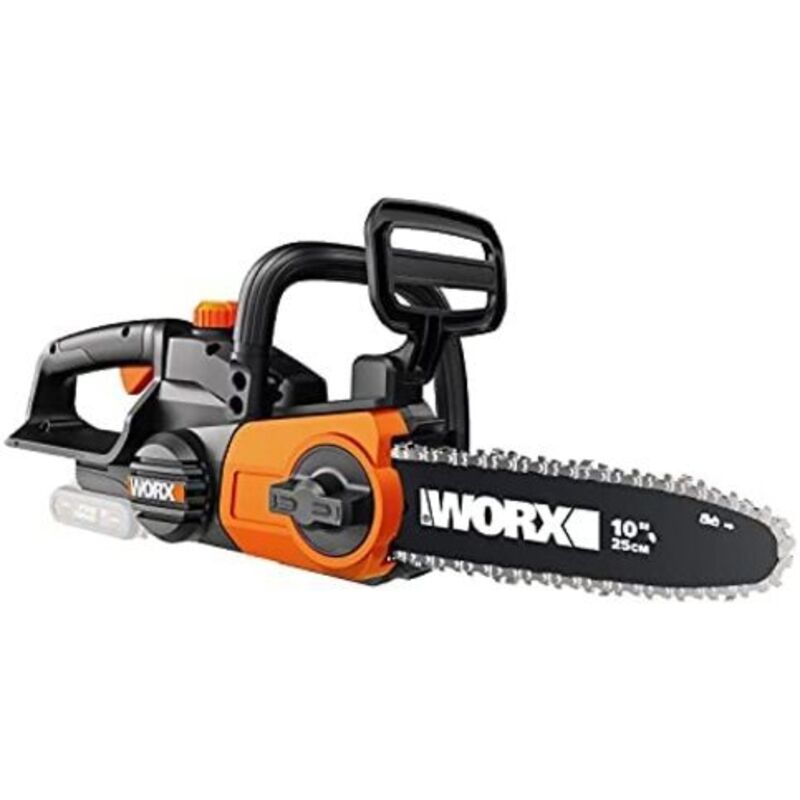 Worx Akku Kettensäge 20V Motorsäge mit 25 cm Schwert ohne Akku und Ladegerät
