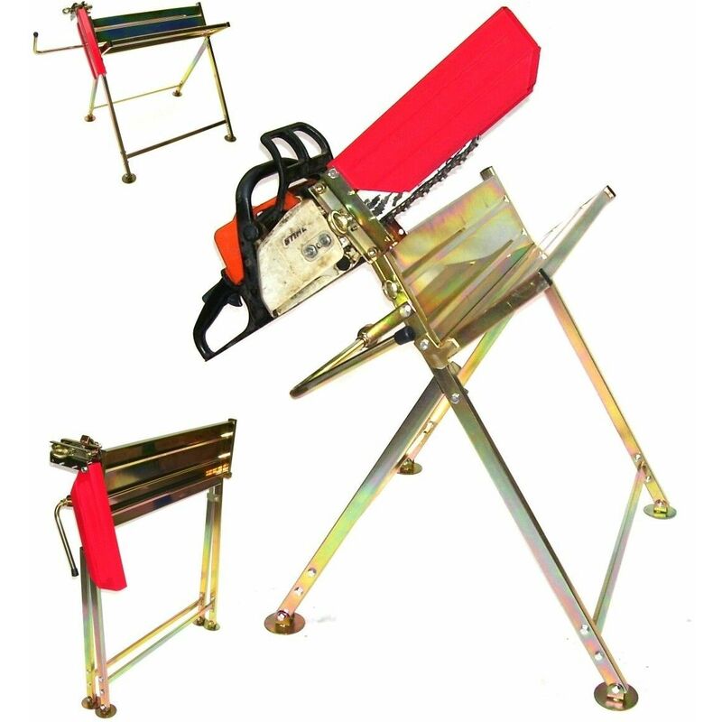 Apex - Kettensägebock Sägebock 06062 Benzin Elektro Kettensäge Sägehilfe Holz Säge Bock