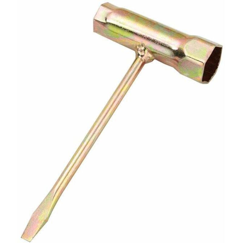 Kettensägen-Zündkerzenschlüssel und Stangenmutterschlüssel 13 mm x 19 mm, Gold, ein Stück,