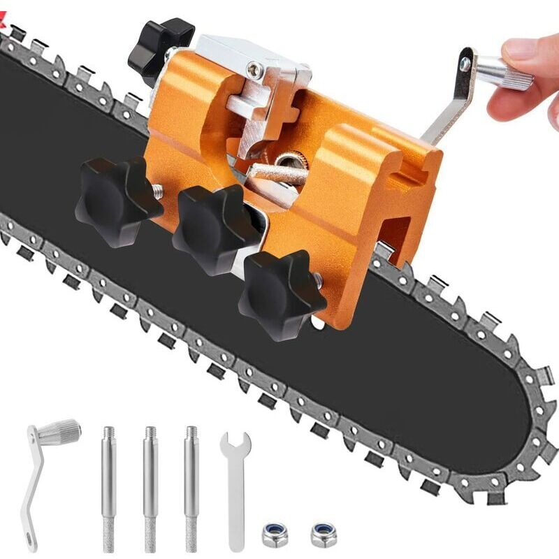 Kettensägenschärfer, schnelles Schärfen, tragbares Kettensägen-Schärfwerkzeug-Set, geeignet für alle Arten von Kettensägen und Motorsägen