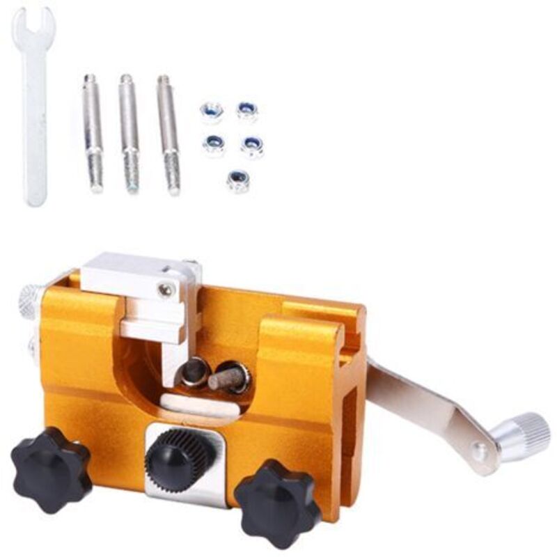 Kettenschärfer, Kettensägen-Schärfschablonen-Kits mit 3 Hartmetallfräsern, geeignet für alle Arten von Kettensägen, tragbares