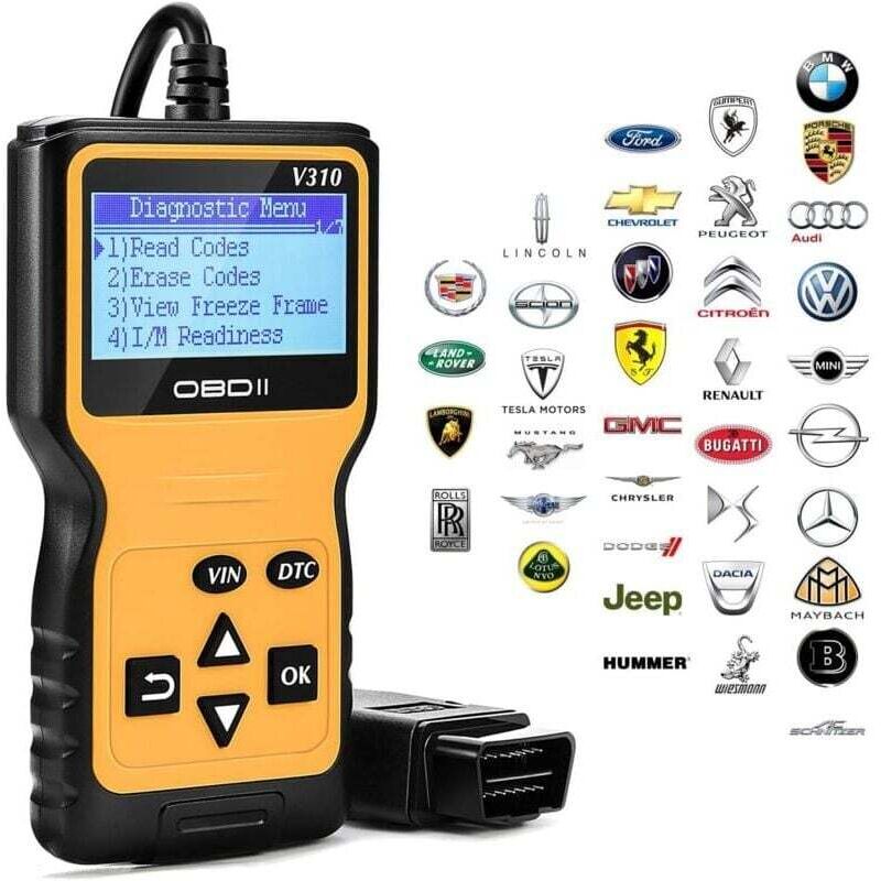 Kfz-Diagnosegerät: Motorfehlercodeleser, liest und löscht Fehlercodes, Kfz-Diagnosescanner