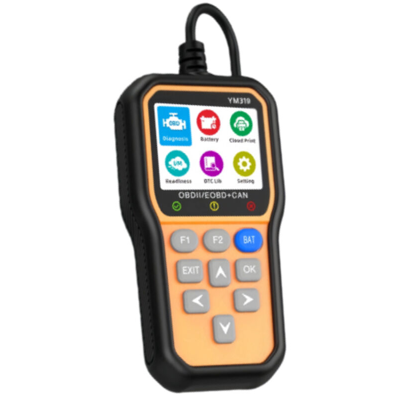 Kfz-Diagnosegerät – Werkzeug für Mechaniker – Fehlercodes lesen und löschen – Kfz-Diagnosescanner – OBD-Fehlercodeleser – Orange