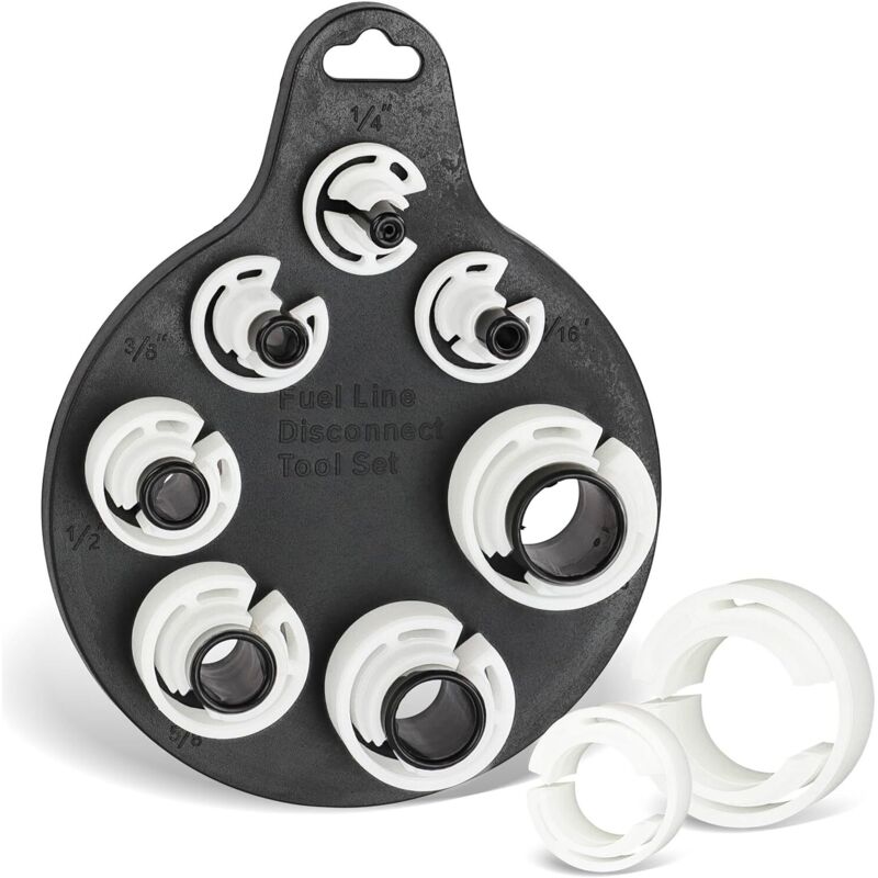 Kfz-SAE-Klimaanlage & Kraftstoffleitung Schnellkupplung 7-teiliges Werkzeugset – Kunststoff Auto-Klimaanlage/Gas-Set 1/4-7/8 Zoll