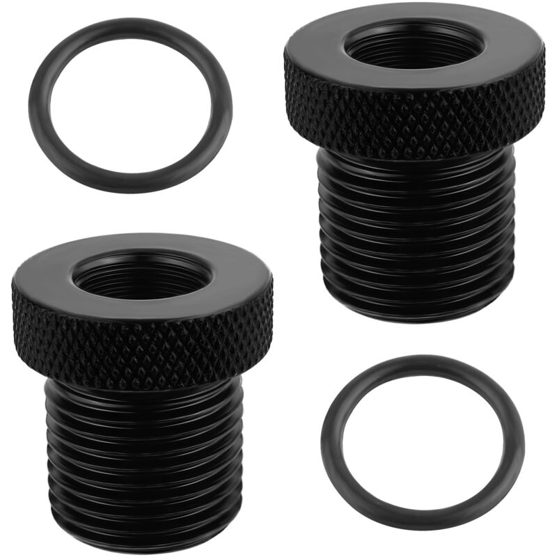 Kfz-Zubehöradapter mit Unterlegscheiben, robuster Stahl 1/2 x 28 auf 3/4 x 16, Ersatz für defekte Anschlüsse, unverzichtbares Kfz-Zubehör für Pkw,