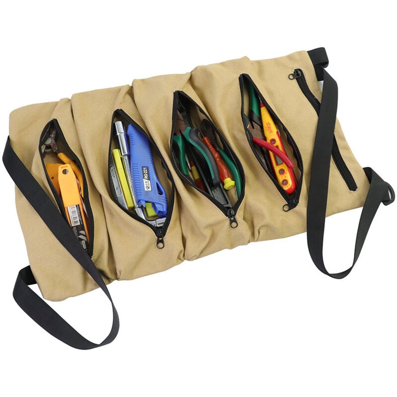Khaki Hardware-Werkzeug-Aufbewahrungstasche Auto-Werkzeug-Aufbewahrungstasche Hardware-Werkzeug-Aufbewahrungstasche Canvas