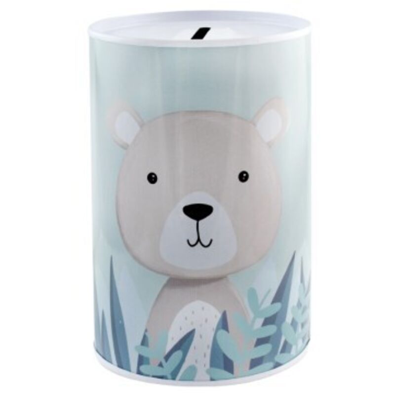 Kinder-Spardose aus Metall, 10 x 15 cm, buntes Design, verschiedene zufällige Modelle