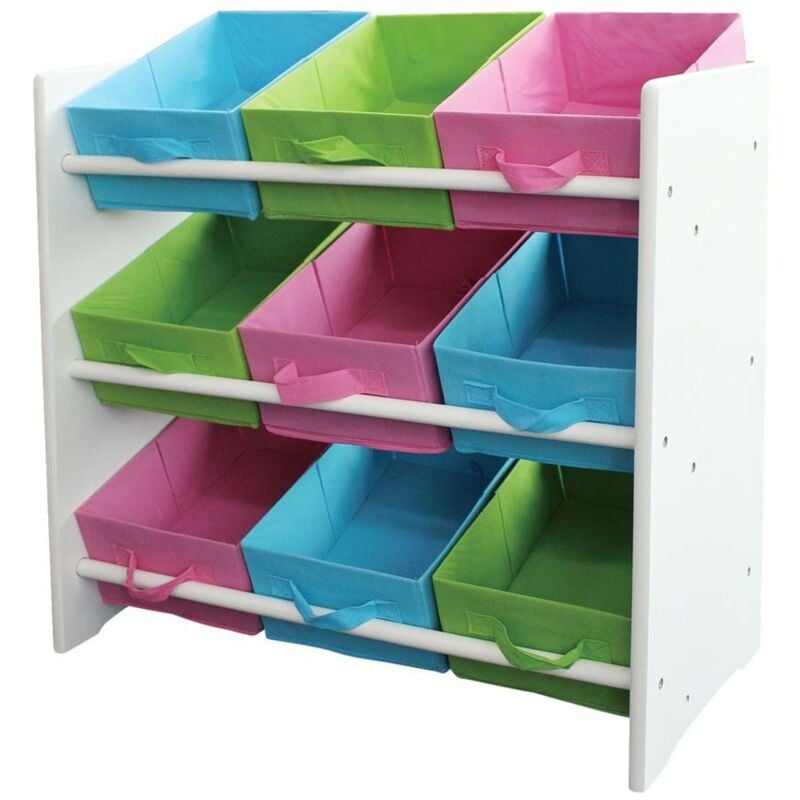 Kinderregal Kindermöbel Regal Ablage Spielzeugbox Spielzeugbox Kinderzimmerregal - weiß (Seitenteil)