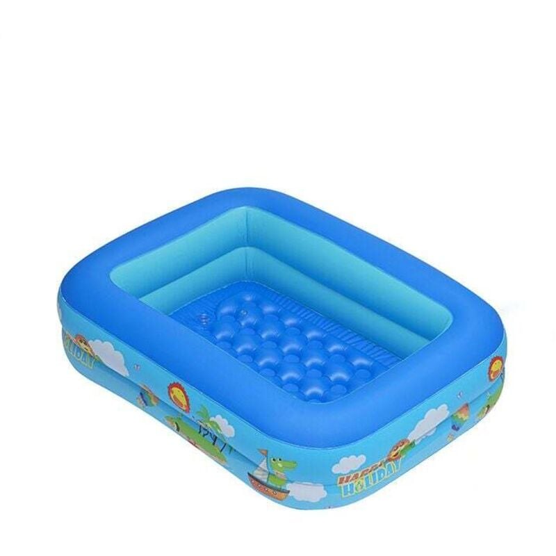Kinderschwimmbecken, quadratisches aufblasbares Schwimmbecken, aufblasbares Planschbecken, Planschbecken, quadratisches Planschbecken, aufblasbares