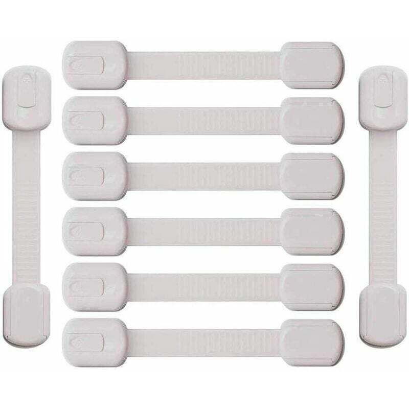 Kindersichere Fenstersicherungen, Schranksicherungen für Babys, 8-teilige Schubladensicherungen für Babys, Schrankschlösser und -riegel,