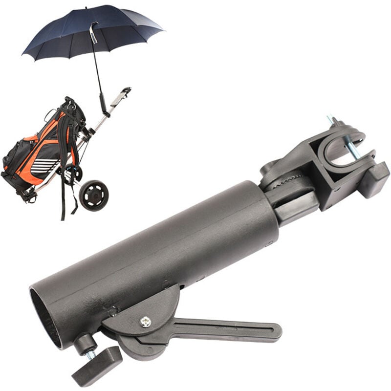 Gabrielle - Kinderwagen-Schirmständer, abs, 23,5 cm, Kinderwagen-Fahrradhalterung, Einstellgrad, Anschluss, Kinderwagenhalterung für Rollstuhl,