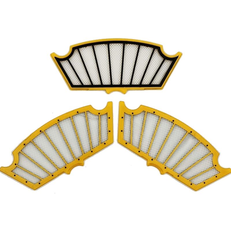 Kit 3 Kombi-Filter, kompatibel mit Robot 500-Staubsauger, Robot 500-Serie-Ersatzzubehör, Hepa-Akku-Staubsauger