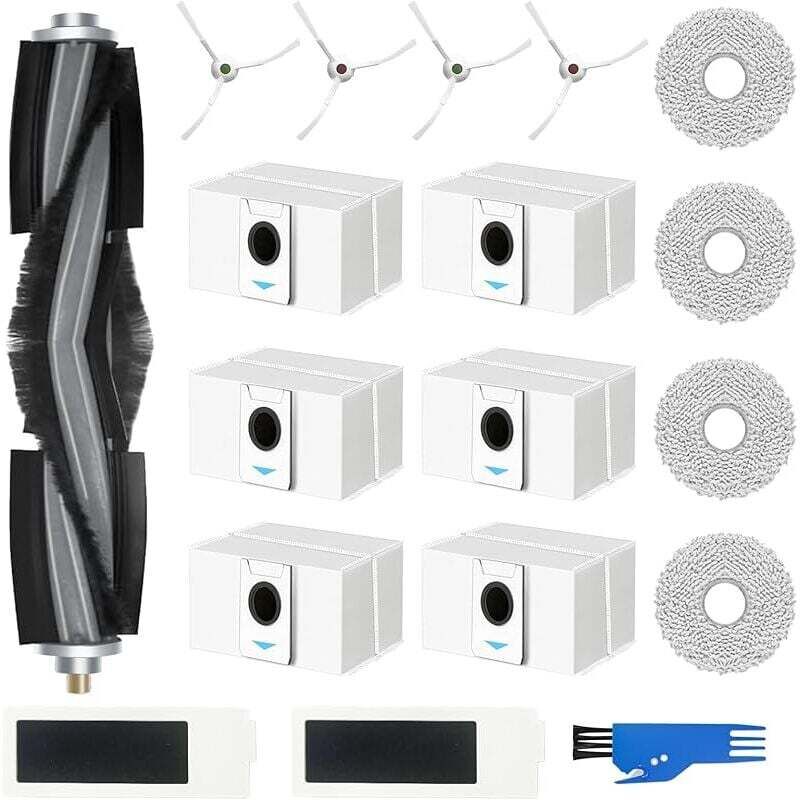 Alovez - Kit Accessoires pour Deebot T20 Omni / T20e Omni: 18 Accessoires de Rechange pour Robot Aspirateur - 1Brosse Principale, 6