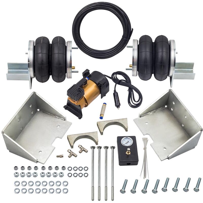 2x Luftfeder mit 12 v Kompressor Kit Für Iveco Daily 35S 35L 2006-2014 4000KG2x Luftfeder mit 12 v Kompressor Kit Für Iveco Daily 35S 35L 2006-2014