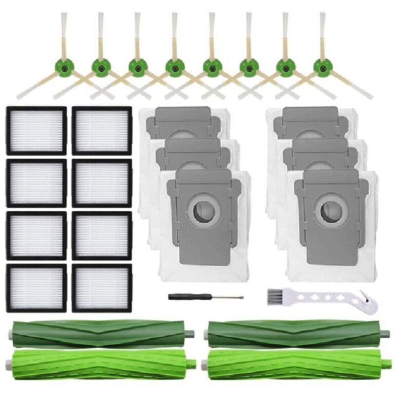 Kit für Irobot Roomba I7 I7+ I3 I4 I6 I8+ J7+ E5 E6 E7 Saugroboter,Zubehör für Kehrmaschinen