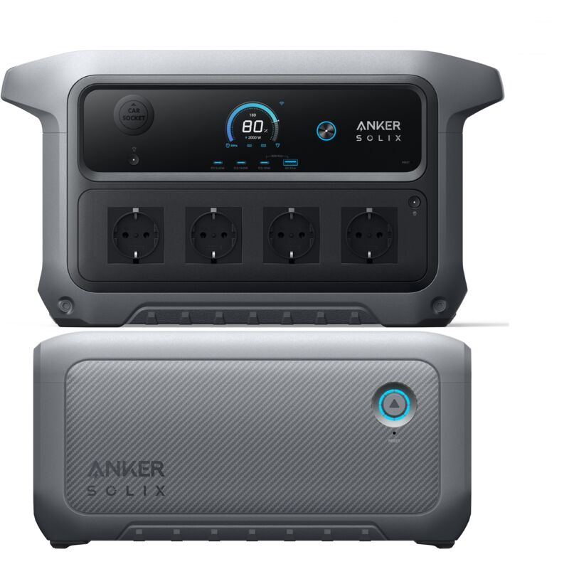 Kit Powerstation Anker C2000 Gen 2+BP2000, Batterie 4096 Wh (0% MwSt)