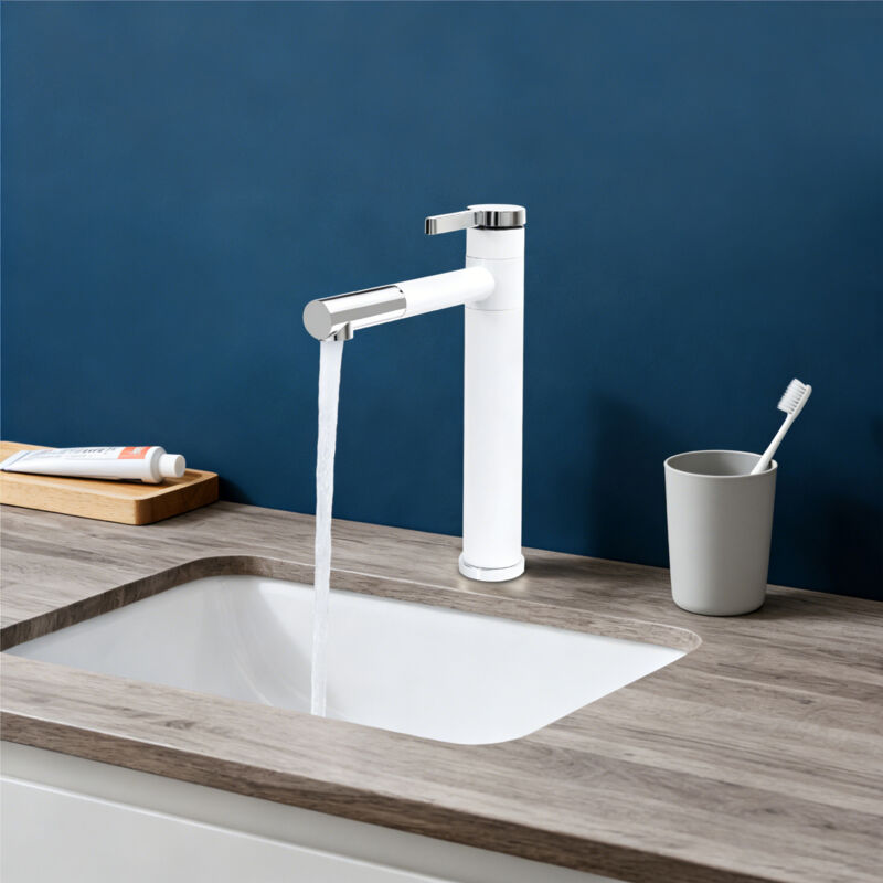 Kitchen Faucets High Arc Handle Classic Suitable for Farmhouse Camper Laundry Rv Bar High Sink Faucet, 360° Rotating Faucet, High-flow Mixing Faucet,