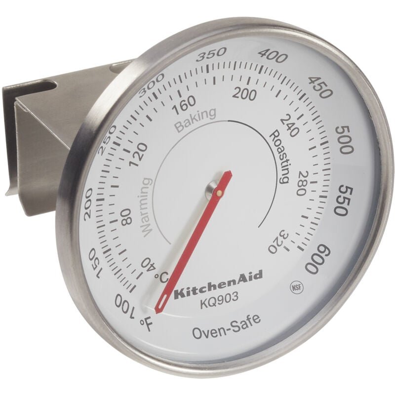 KitchenAid Einstellbares hängendes Backofenthermometer, für Umluft-, Gas- oder Elektrobacköfen, 40°C bis 320°C