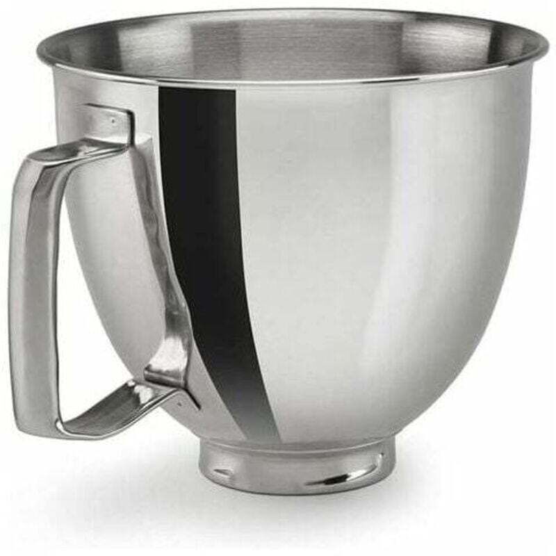 KitchenAid Kaishanyi Chef Küchenmaschinenzubehör K5THSBP Edelstahl-Rührschüssel für 5-Quart-Töpfe mit Griff