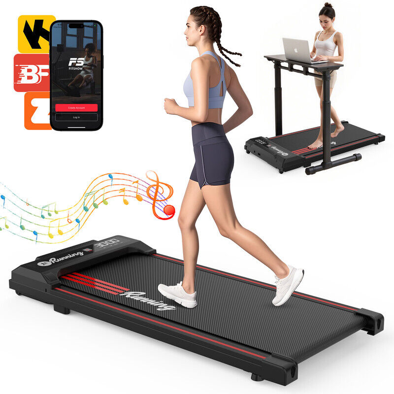 Klapbares Walking Pad für Zuhause – Leises Elektrisches Laufband mit App & Bluetooth, 1–6 km/h, LCD-Display, Fernbedienung, 12 Programmen &