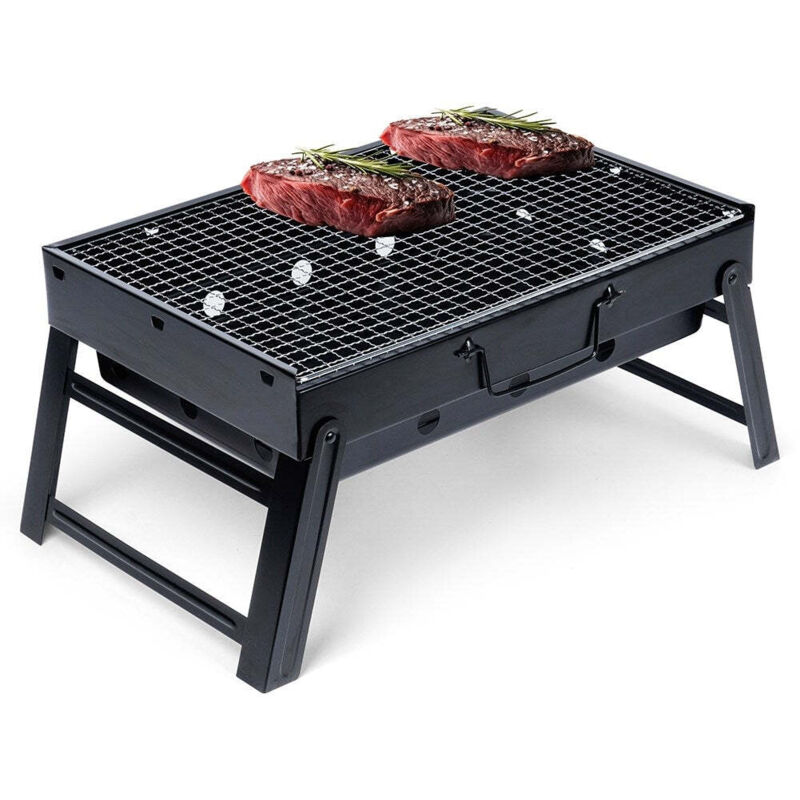 Progarden - Klappbarer Holzkohlegrill, rechteckig