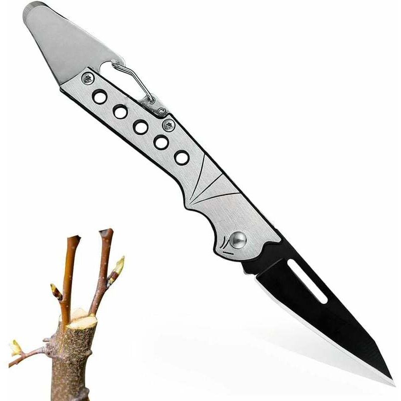 SNQ - Klappbares Gartenmesser - Professionelles Pfropfmesser - Klappbares Gartenmesser - Pfropfmesser für den Garten - Taschenmesser