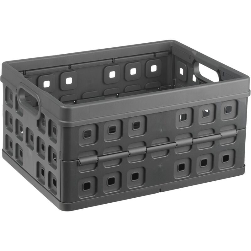 Klappbox Square 32 l anthrazit Einkaufsbox Einkaufskorb - Sunware
