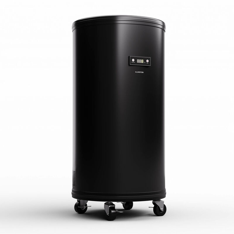 Klarstein Beersafe L Kühlschrank mit LED Display, Edelstahl-Kühlschrank für Zimmer, Indoor/Outdoor Getränkekühlschrank, Weinkühlschrank für Getränke,