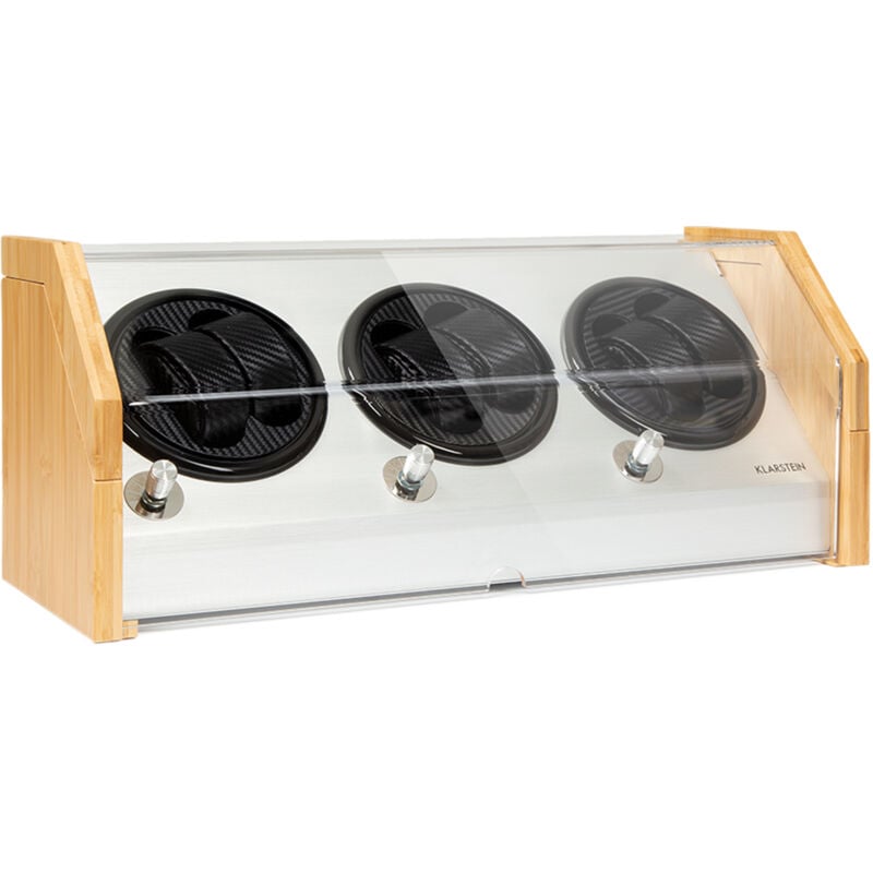Klarstein - Garonne 6 Uhrenbeweger für Automatikuhren - Uhrendreher mit 3 Drehtellern für 6 Uhren, Watch Winder mit 3 Drehgeschwindigkeiten, 4