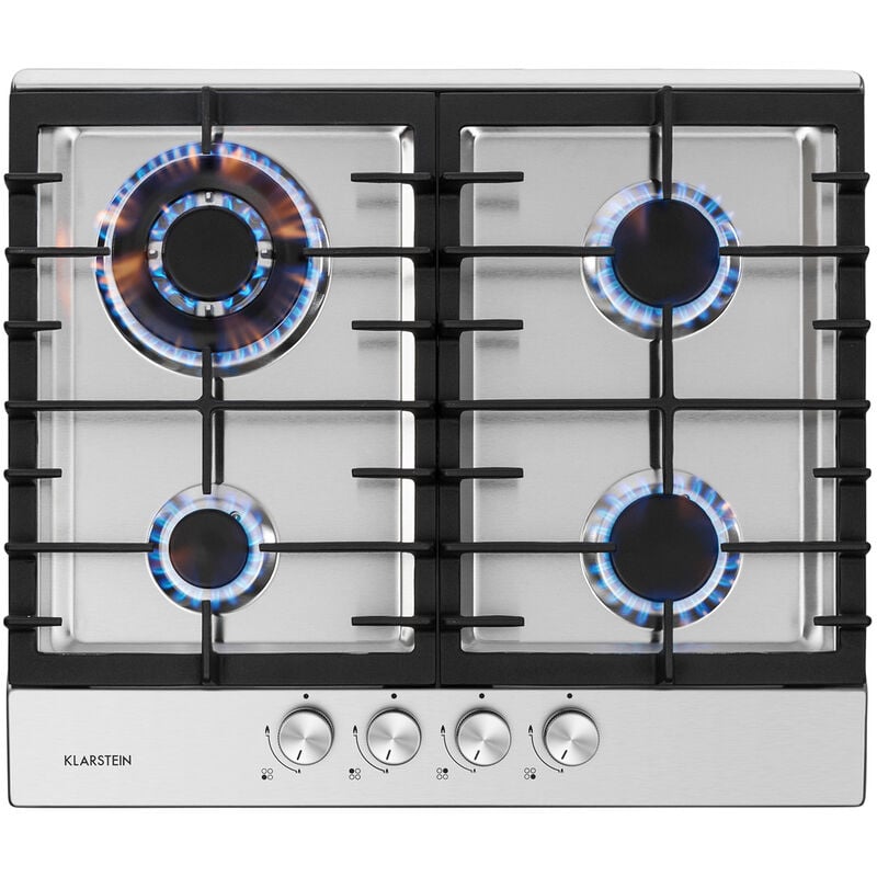 Klarstein Gasherd, Einbau-Gaskochfeld, Sabaf-Brenner, Gaskochfeld für Propan/Erdgas, Gasherd Kochfeld, Einbau Gasherd mit Sicherheitsventile &