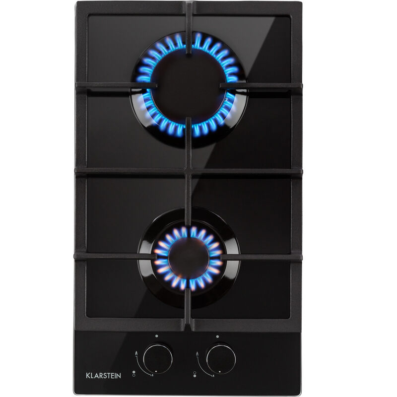 Klarstein Gasherd, Gaskochfeld 4 Flammig, Einbau-Gaskocher für Zuhause & Wohnmobil, Edelstahl Campingkocher, Gasherd für Propan- und Erdgas,