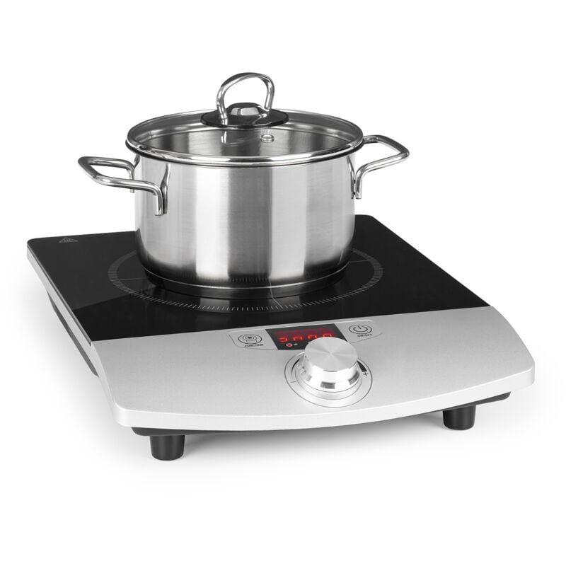 Klarstein - Induktionskochfeld, Kochplatten Elektrisch, Moderne Kochplatte, Induktionskochfeld für Camping, Induktionskochfeld 1 Platte,