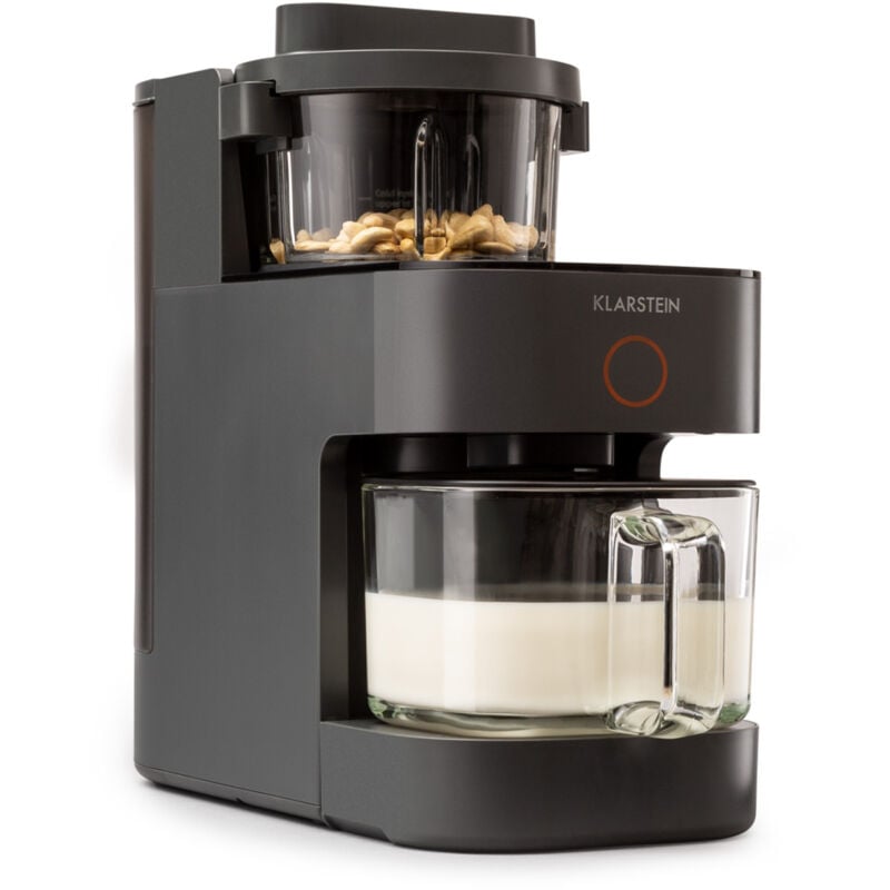 Klarstein - Mixer, Standmixer mit 300 Motor- und 1250 Watt Heizleistung, Hochleistungsmixer für Pflanzenmilch Zubereitung, Smoothie Mixer mit 360°