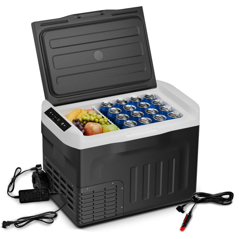Klarstein - PolarForce 30-Liter- Kühlbox – Tragbare elektrische Kompressor-Kühlbox mit LCD-Bedienfeld, -20°C bis 20°C, Dual Power (12V/230V),