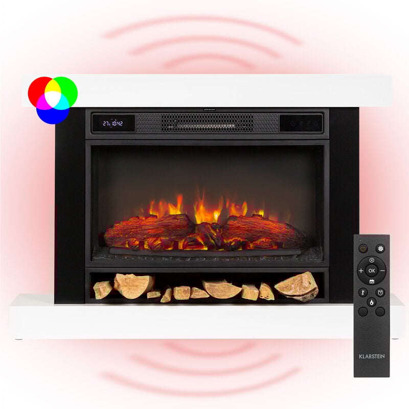 Klarstein - Vulsini Hideaway Elektrokamin 1900 w LED-Technik Fernbedienung