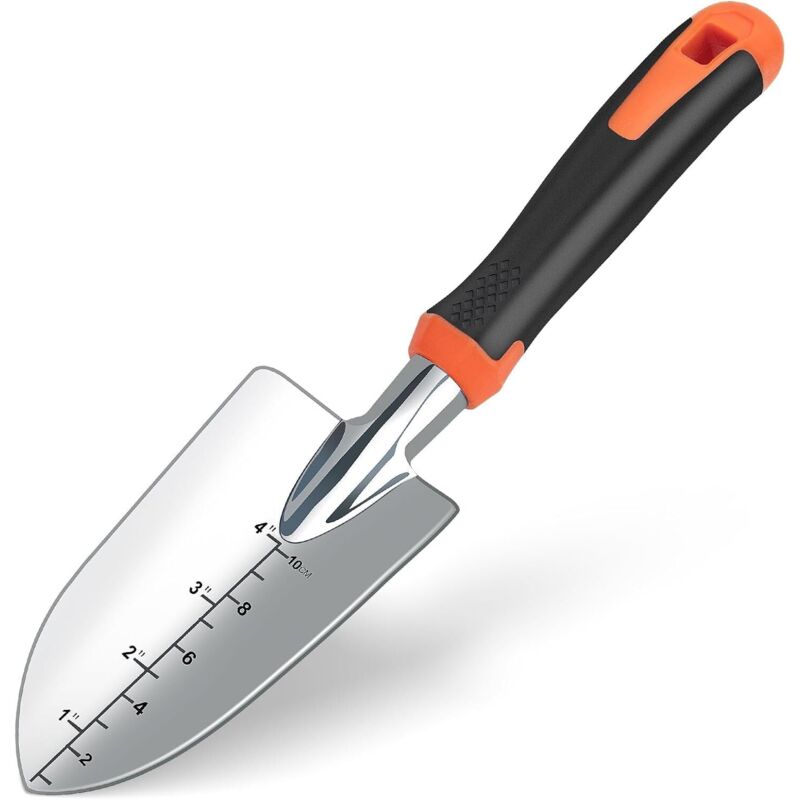 Kleine Gartenschaufel, Hand-Gartengeräte, Gartenschaufel mit ergonomischem Griff, Gartengeräte zum Pflanzen, Umpflanzen, Jäten, Auflockern von Erde