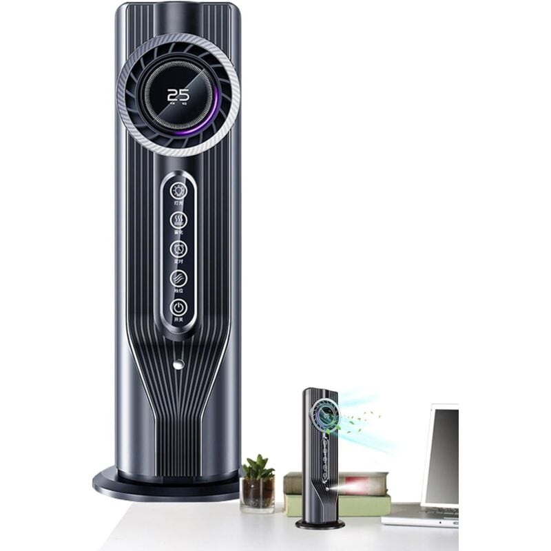 Kleine tragbare Klimaanlage – Mini-Verdunstungsventilator Kompakte Klimaanlage für Schreibtisch, Schlafzimmer, Auto, Wohnheim, Büro, Zelt, Camping,