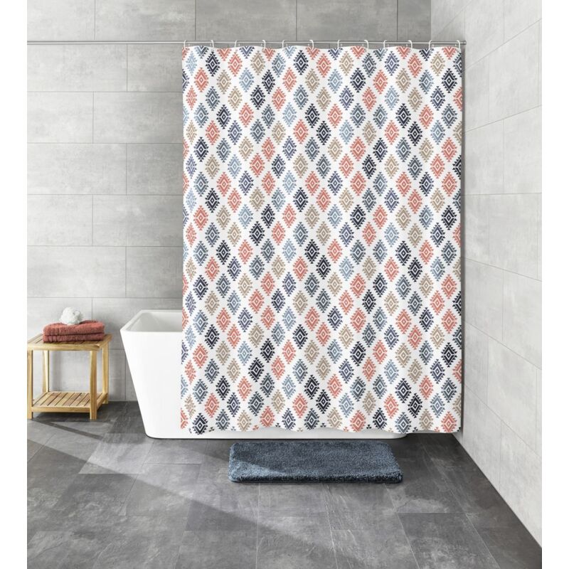 Kleine Wolke - Duschvorhang Breeze Multicolor, 180 x 200 cm Duschvorhang