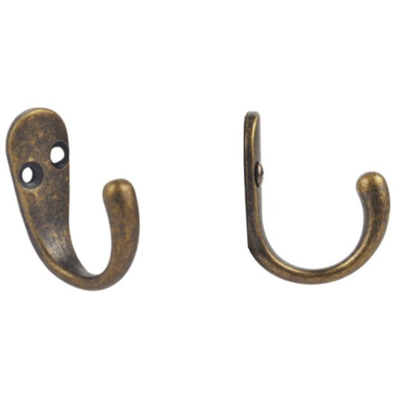 Kleiner, stabiler Wandgardinenhaken aus Edelstahl für Kleiderschränke, erhältlich in 5 Farben, darunter Bronze.