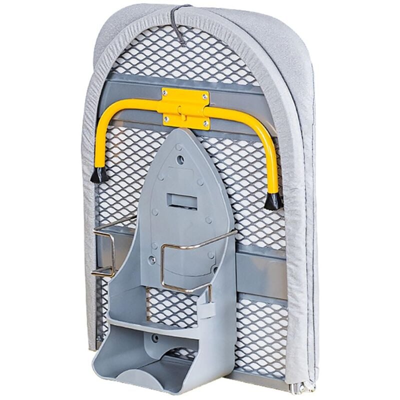 Kleines, klappbares Bügelbrett mit Bügelfläche, Mini-Bügelbrett zum Mitnehmen mit rutschfesten Füßen und reflektierender Oberfläche, platzsparend, 89