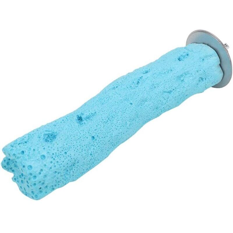 Kletterstange für Vögel mit Krallen, die knirscht und quietscht, Kletterstange für den Käfig, Stehstange für den Käfig, Farbe: Blau