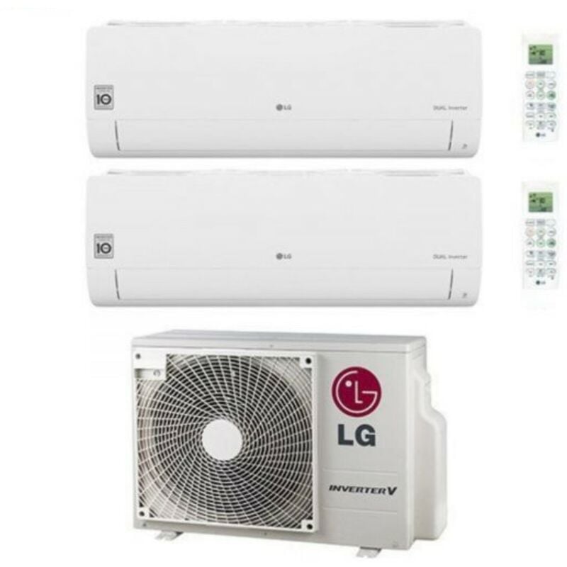 Klimaanlage LG Dual Split Inverter-Klimaanlage Libero Smart Series 9+12 mit MU2R17 UL0 R-32 Wi-Fi Integrated 9000+12000 + Neu