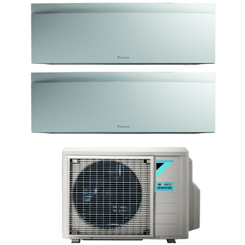 Klimagerät Daikin Bluevolution Dual Split Inverter Klimagerät Serie emura white iii 7+9 mit 2MXM40A R-32 Wi-Fi Integrated 7000+9000 Farbe Weiß Matt