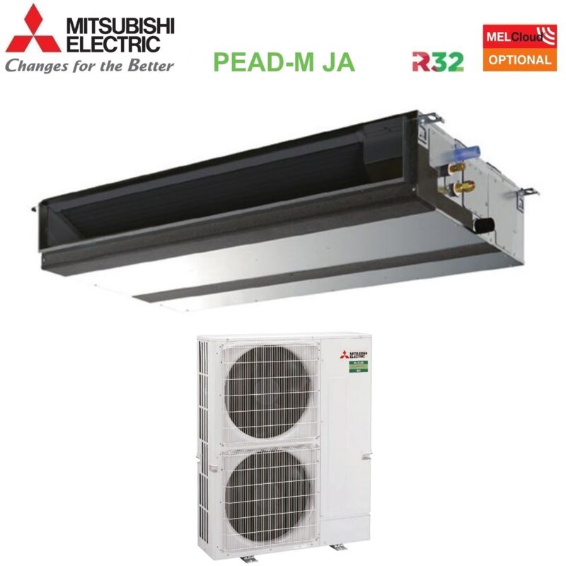 Mitsubishi Electric - Klimagerät Ducted Air Conditioner Inverter Medium Head 42000 Btu PEAD-M125JA + PUZ-M125VKA Single Phase R-32 Wi-Fi Optional