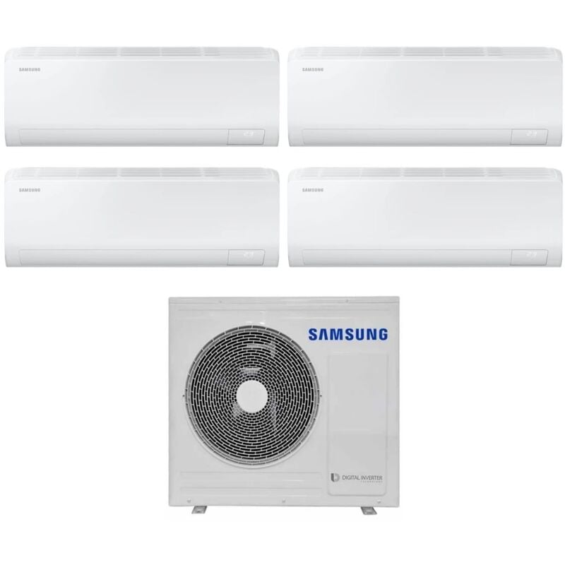 Klimagerät Quadri Split Inverter Samsung cebu Serie 7000+9000+9000 btu mit AJ080TXJ4KG/EU Wi-Fi 7+9+9 - new
