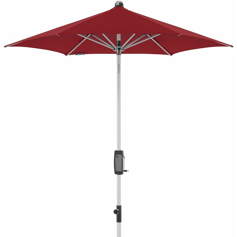 Sonnenschirm/ Kurbelschirm 'Silver Automatic 220' 220 cm, bordeaux, Bezug aus 100% Polyester, Gestell aus Aluminium, 5,3 kg Sonnenschirm /
