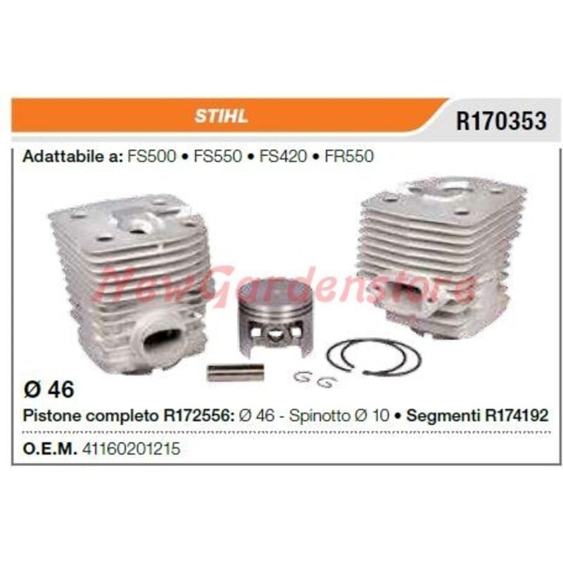 Kolben-Zylindersegmente STIHL Kettensäge FS500 550 420 550 R170353