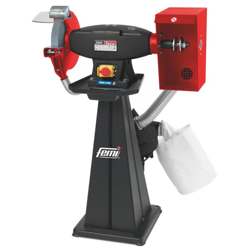 Kombinierte Schleif- und Poliermaschine Femi 199 evo - 1500 w Drehstrom - ø 250x35x25 mm - Ohne Schleifscheibe und Bürste - 8005832